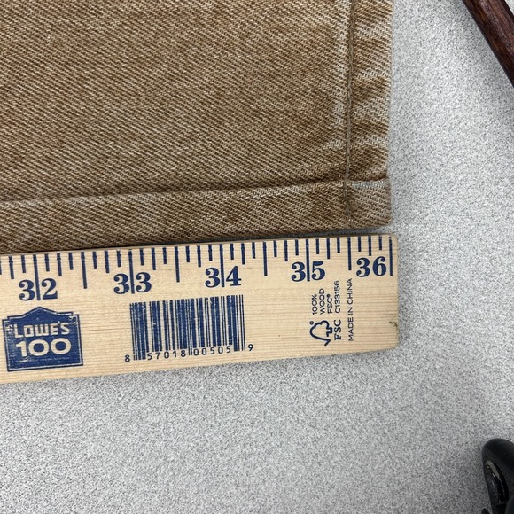 Vintage Roper Jeans‎ Mens 27x36 Brown Western Leather Trim High Rise Cowboy 90s - Picture 13 of 14